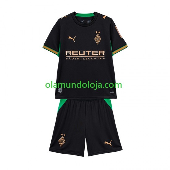 Camisola Rússia Bo Monchengladbach Criança Equipamento Segundo 2026-2027 Manga Curta